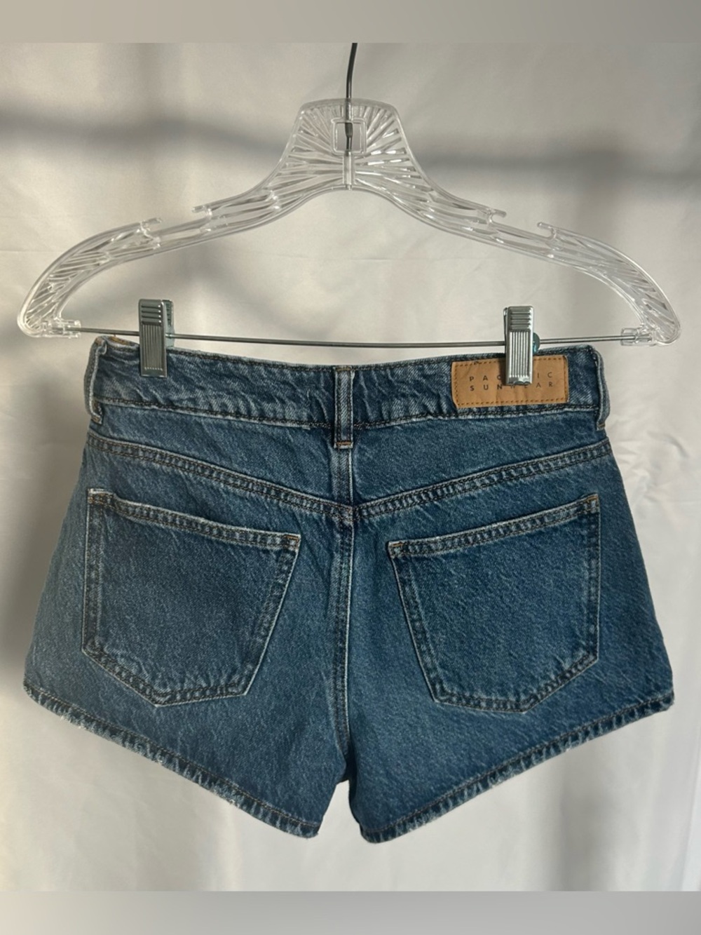 Pacsun Dark Indigo Denim Mom Shorts - Picture 2 of 5